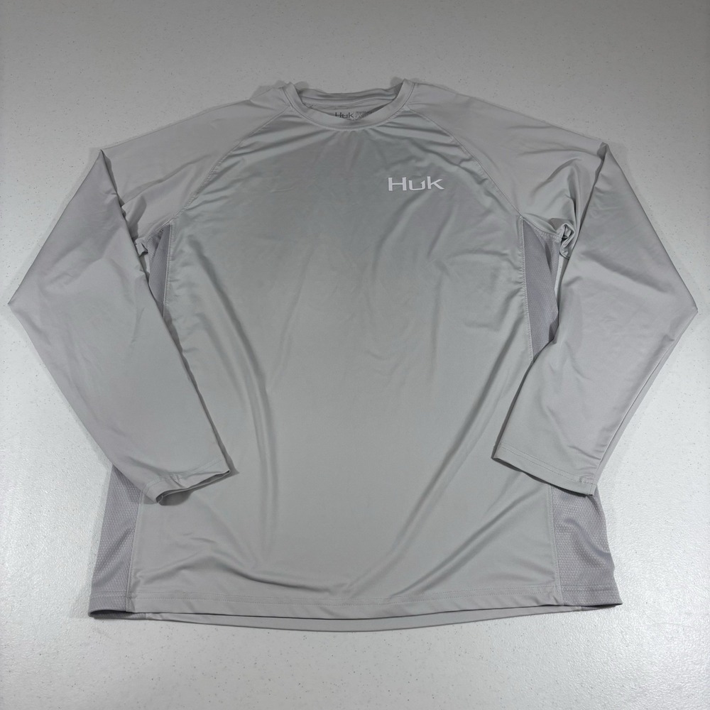 HUK Fishing Men's Huk'd Up Americana Pursuit Long Sleeve Shirt Size M Vented